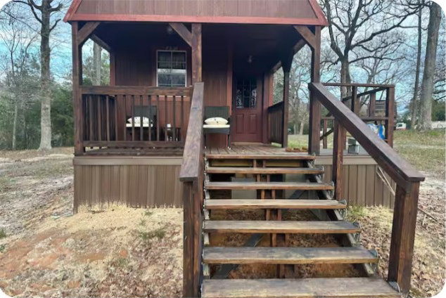 Outdoor resort setting near Deer Cabin