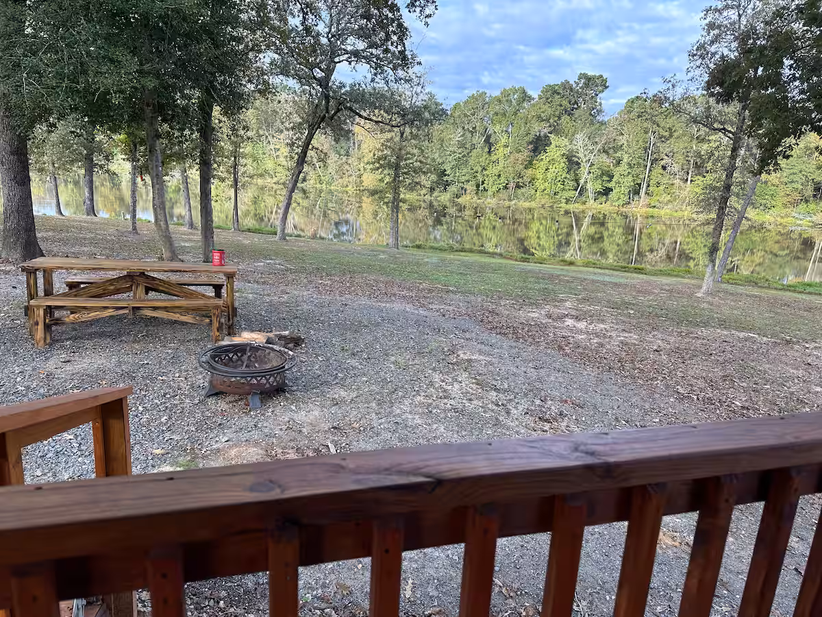 Deer Cabin at Sparks Lake Resort in Nacogdoches Texas
