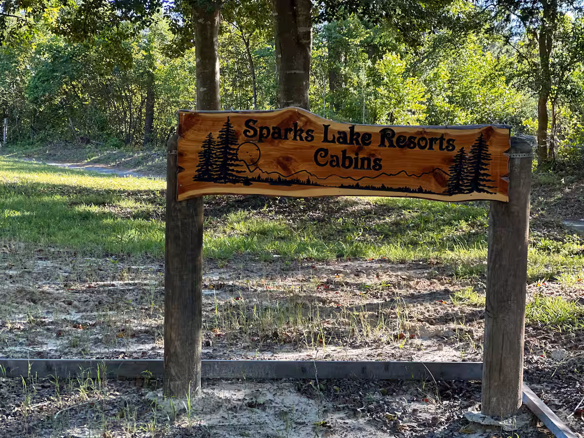 Cabins in Nacogdoches TX at Sparks Lake Resort